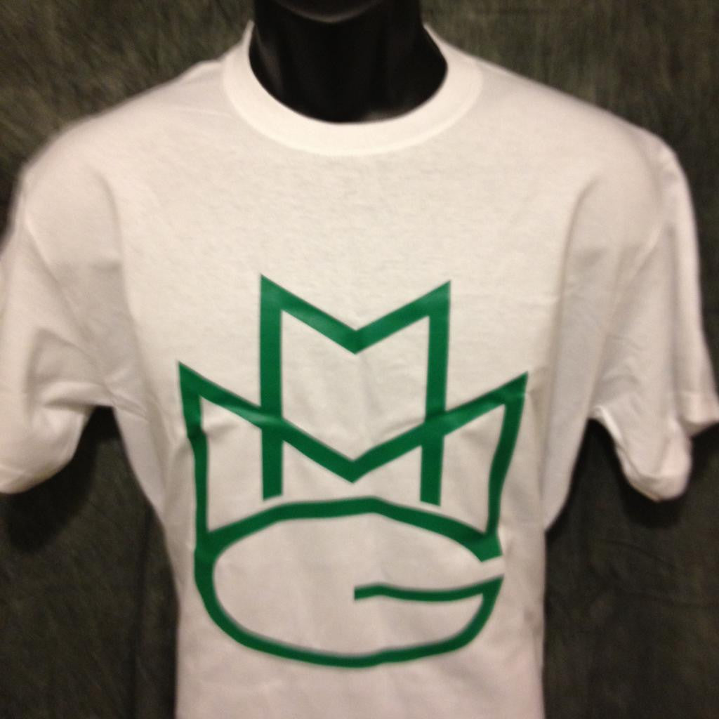 Maybach Music Group Tshirt: White Tshirt with Green Print - TshirtNow.net - 2