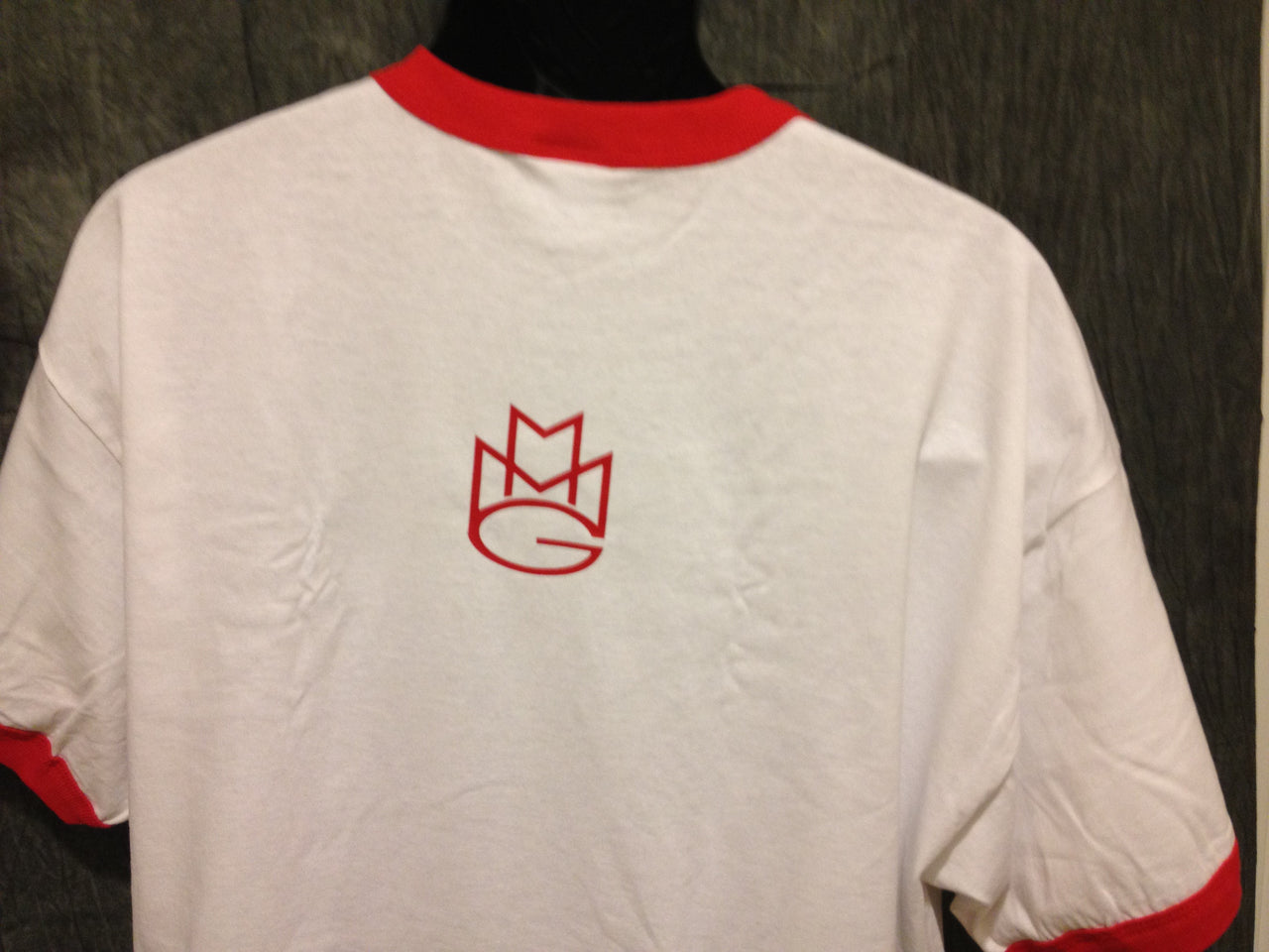 Maybach Music Group MMG Tshirt: Red Print on Red Ringer TShirt - TshirtNow.net - 3