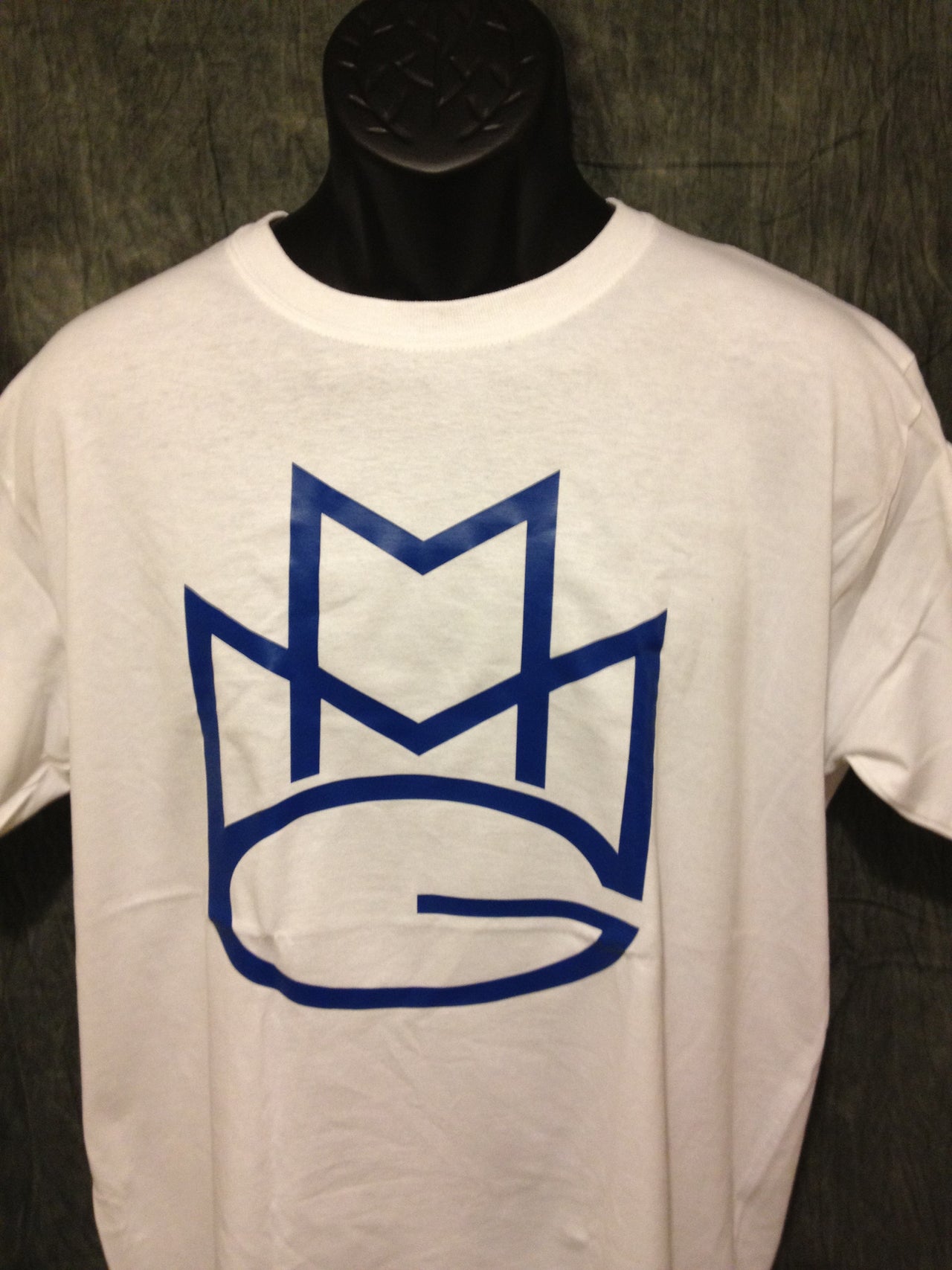 Maybach Music Group Tshirt: White with Blue Print - TshirtNow.net - 1