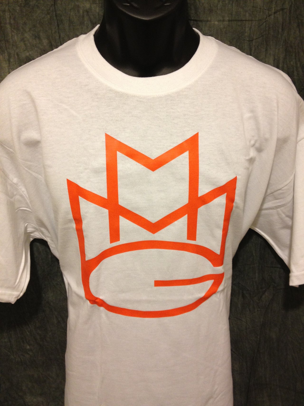 Maybach Music Group Tshirt: White with Orange Print - TshirtNow.net - 2