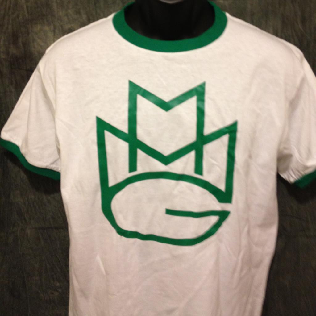 Maybach Music Group MMG Tshirt: Green Print on Green Ringer TShirt - TshirtNow.net - 2