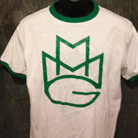 Thumbnail for Maybach Music Group MMG Tshirt: Green Print on Green Ringer TShirt - TshirtNow.net - 2
