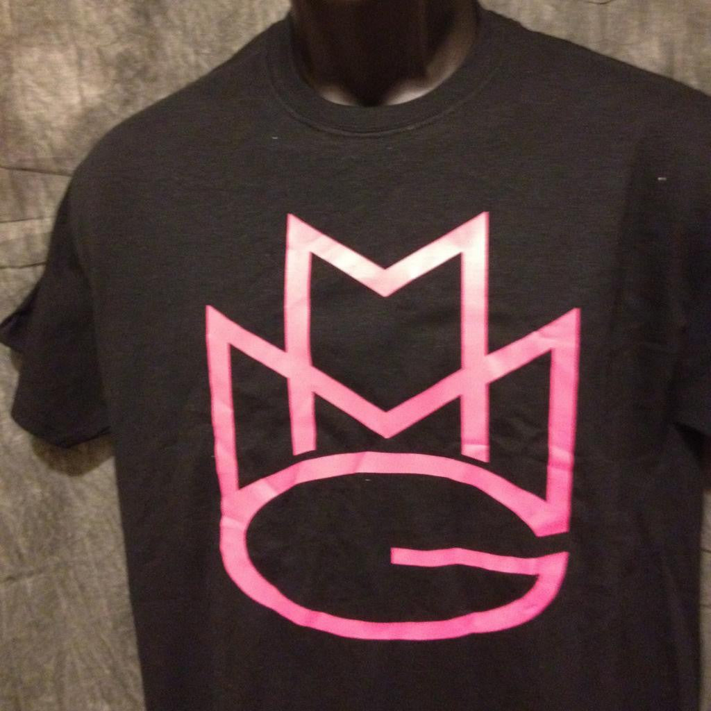 Maybach Music Group Tshirt: Black With Pink Print - TshirtNow.net - 2