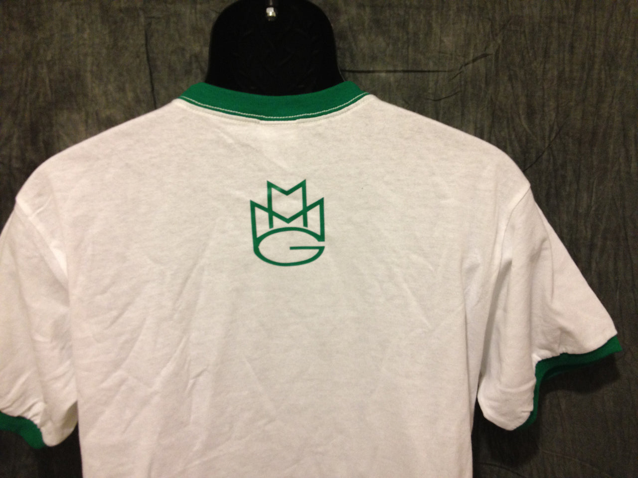 Maybach Music Group MMG Tshirt: Green Print on Green Ringer TShirt - TshirtNow.net - 4
