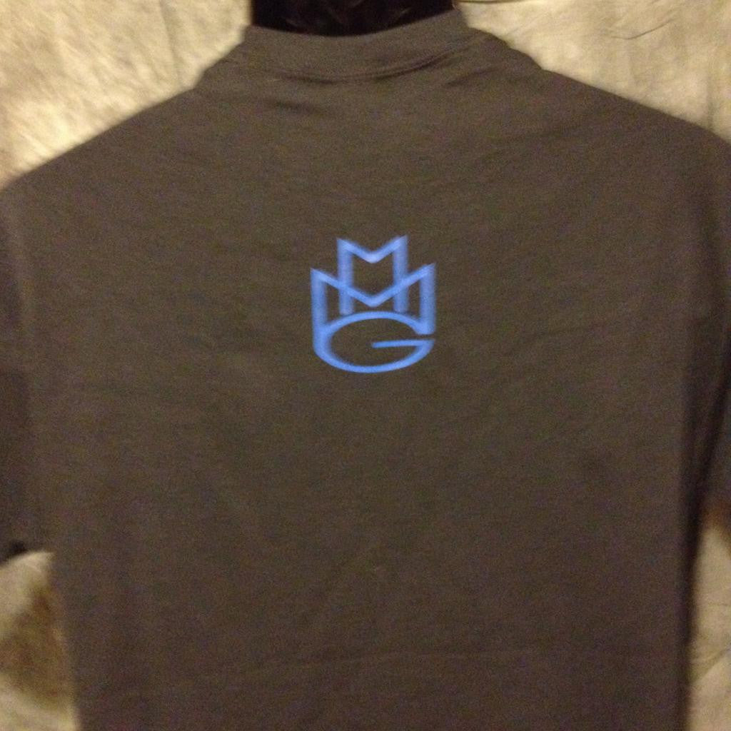 Maybach Music Group Tshirt: Black with Blue Print - TshirtNow.net - 4