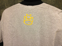 Thumbnail for Maybach Music Group MMG Tshirt: Yellow Print on Grey & Black Ringer TShirt - TshirtNow.net - 4