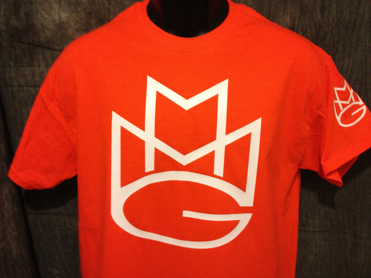 Maybach Music Group Limited Edition Tshirt: Orange with White and Black Print - TshirtNow.net - 2