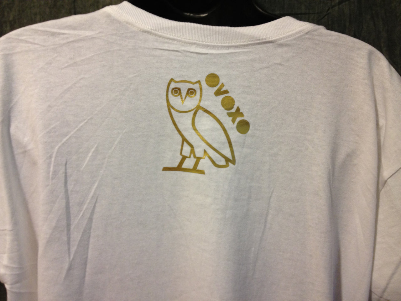 Ovo Drake October's Very Own Ovoxo Owl Gang Girls Tshirt: Gold Print on White Womens Tshirt - TshirtNow.net - 4