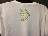 Thumbnail for Ovo Drake October's Very Own Ovoxo Owl Gang Girls Tshirt: Gold Print on White Womens Tshirt - TshirtNow.net - 4