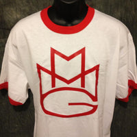 Thumbnail for Maybach Music Group MMG Tshirt: Red Print on Red Ringer TShirt - TshirtNow.net - 1