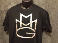 Thumbnail for Maybach Music Group Tshirt: Black with Silver Print - TshirtNow.net - 1