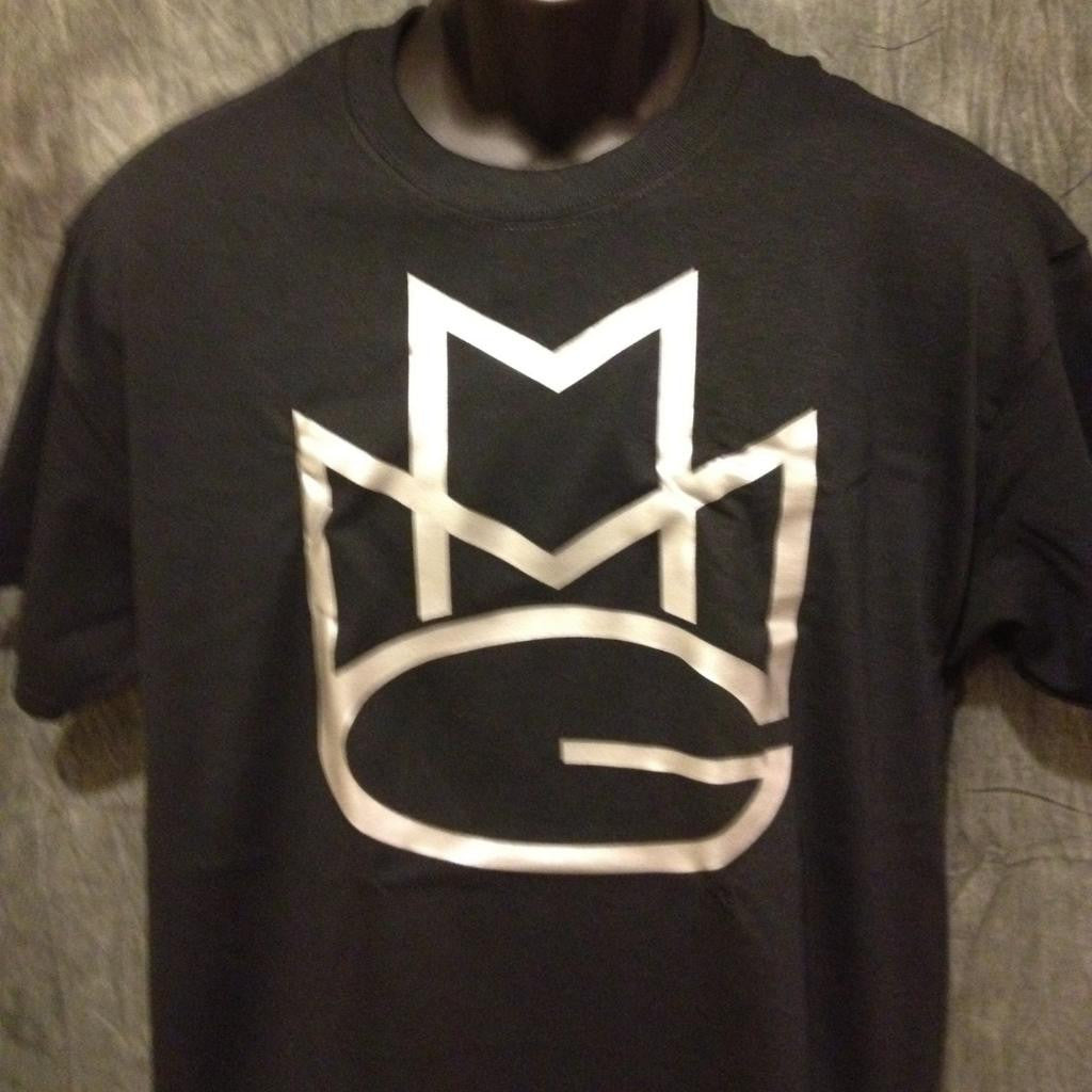 Maybach Music Group Tshirt: Black with Silver Print - TshirtNow.net - 2