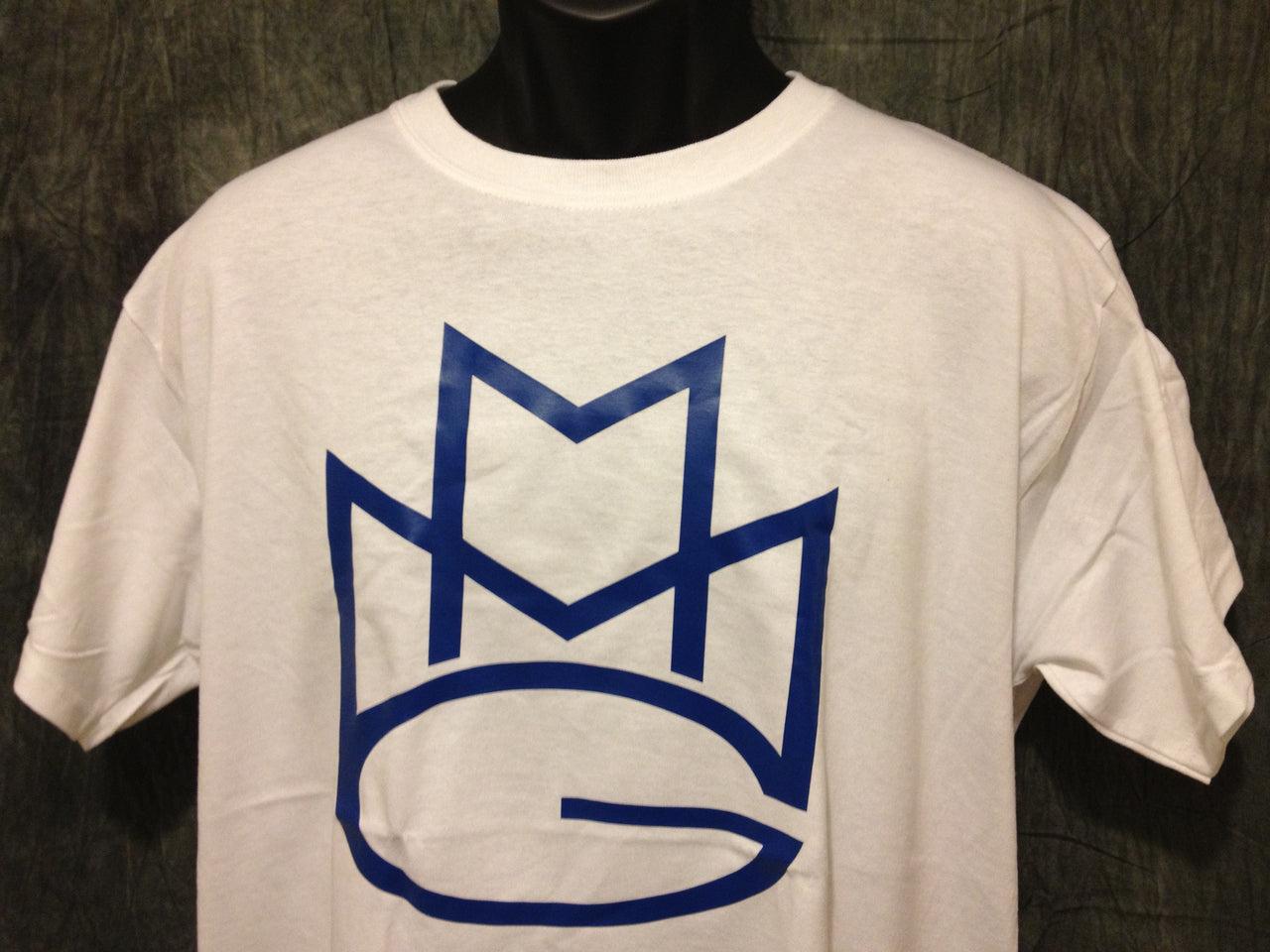 Maybach Music Group Tshirt: White with Blue Print - TshirtNow.net - 2