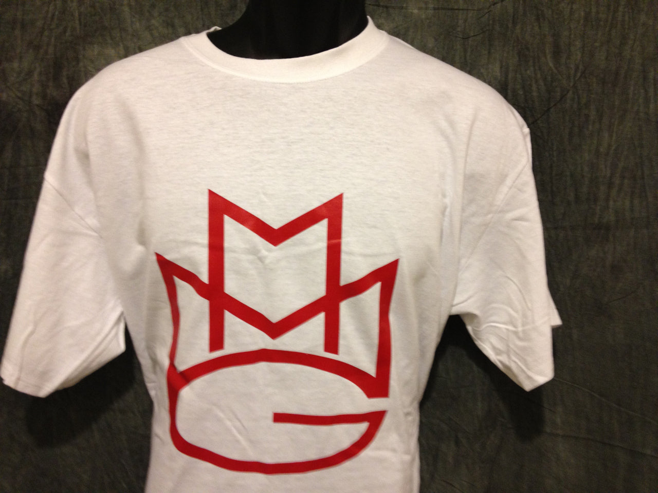 Maybach Music Group Tshirt: White Tshirt with Red Print - TshirtNow.net - 1