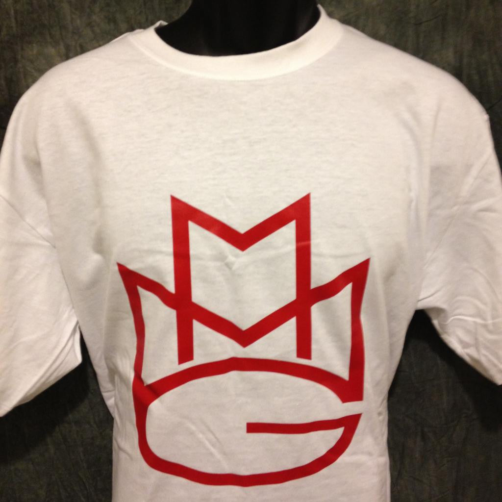 Maybach Music Group Tshirt: White Tshirt with Red Print - TshirtNow.net - 2