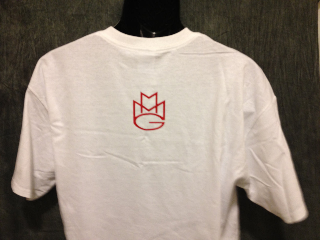 Maybach Music Group Tshirt: White Tshirt with Red Print - TshirtNow.net - 3