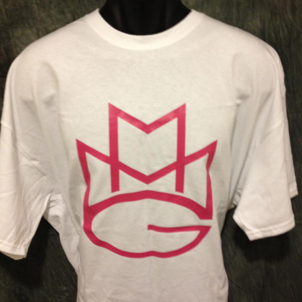 Maybach Music Group Tshirt: White Tshirt with Pink Print - TshirtNow.net - 1