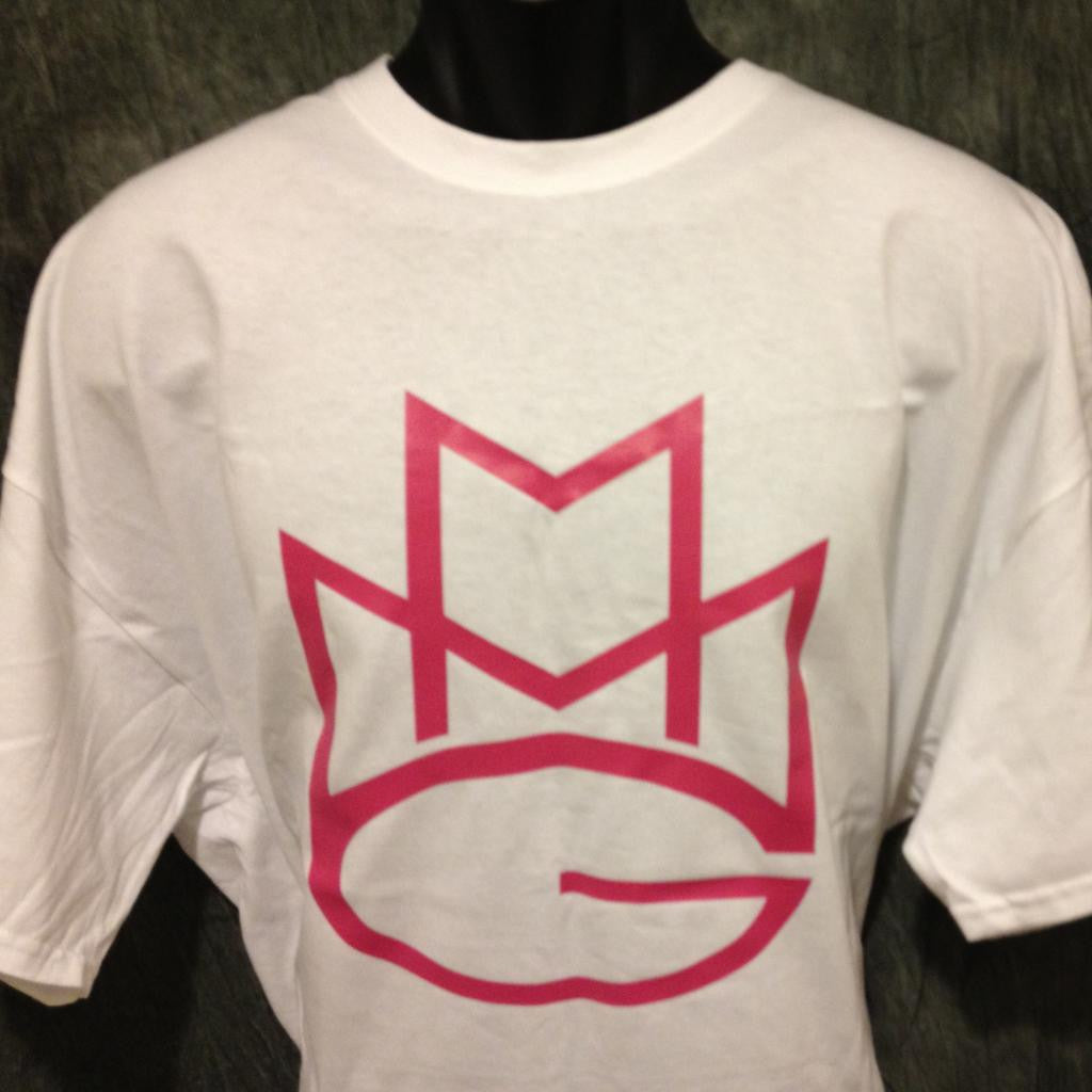 Maybach Music Group Tshirt: White Tshirt with Pink Print - TshirtNow.net - 2