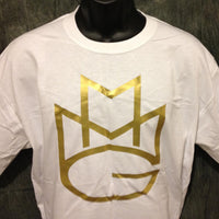 Thumbnail for Maybach Music Group Tshirt: White Tshirt with Gold Print - TshirtNow.net - 8