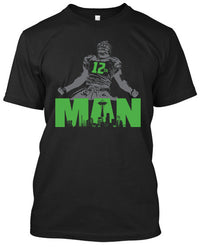 Thumbnail for NFL Seattle Seahawks 12th Man Black Tshirt - TshirtNow.net - 1
