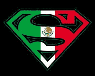 Superman Mexican Flag Logo Black Tshirt - TshirtNow.net - 4