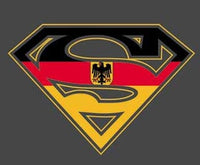 Thumbnail for Superman German Flag Logo Black Tshirt - TshirtNow.net