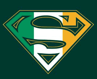Superman Irish Flag Logo Kelly Green Tshirt - TshirtNow.net - 3