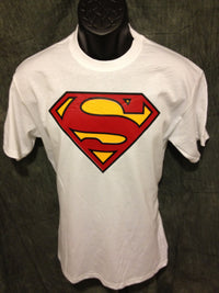 Thumbnail for Superman Classic Logo on White Tshirt - TshirtNow.net - 3