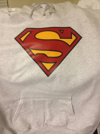 Thumbnail for Superman Logo Grey Hoody Hoodie - TshirtNow.net - 3
