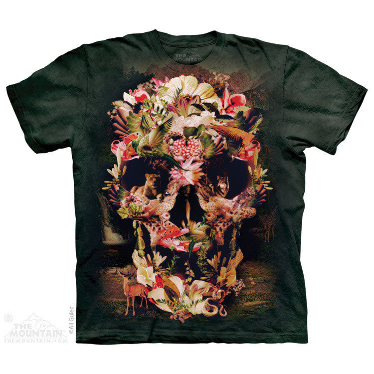 3D Allover Oversize Print Jungle Skull Tshirt - TshirtNow.net