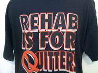 Thumbnail for Rehab is For Quitters Tshirt: Black Colored Tshirt - TshirtNow.net - 2