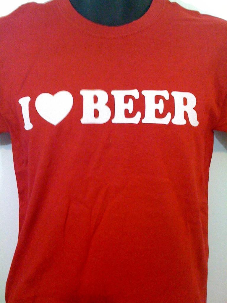 I [Heart] Beer Tshirt: Red Colored Tshirt - TshirtNow.net - 1