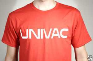 Univac Logo Tshirt: Red With White Print - TshirtNow.net - 2