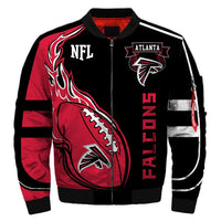 Thumbnail for Men's NFL 3D Zippered Quilted Team Jacket