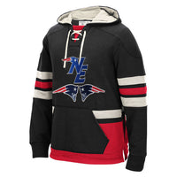 Thumbnail for New England Patriots Laced Hockey style Hoodie Sweatshirt