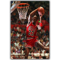 Thumbnail for NBA Michael Jordan Basketball Sports Silk Canvas Poster Print Wall Art