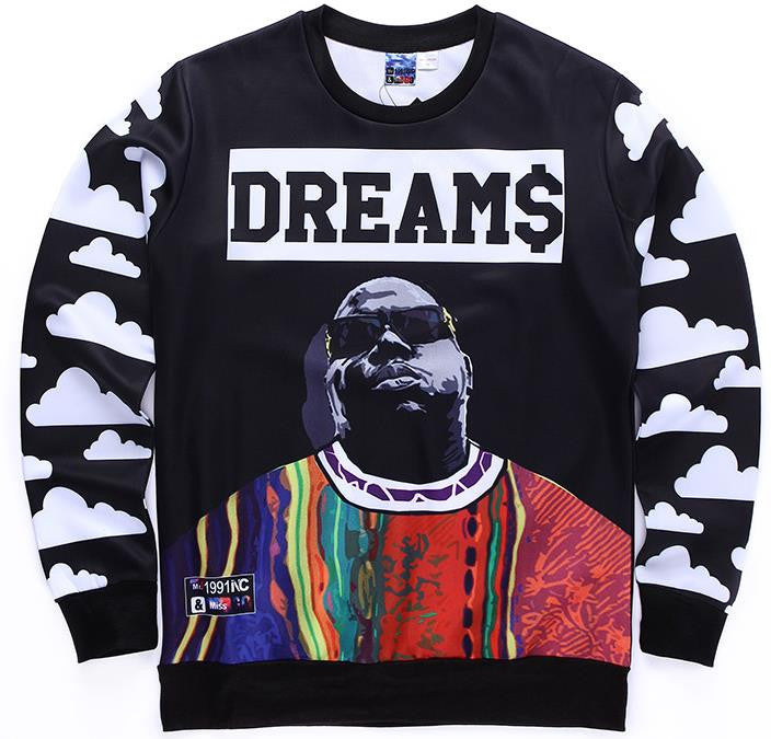 Biggie Smalls Dream$ Allover Print Crewneck Sweatshirt - TshirtNow.net - 4