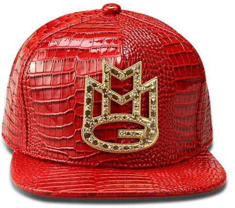 Fashion Baseball Leather Snapback with Gold Rhinestone Maybach Logo MMG Cap - TshirtNow.net - 6