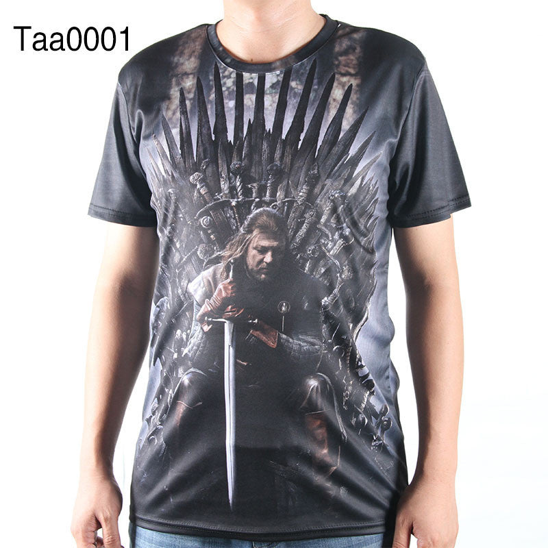 Game Of Thrones Allover 3D Oversize Print Tshirts - TshirtNow.net - 5