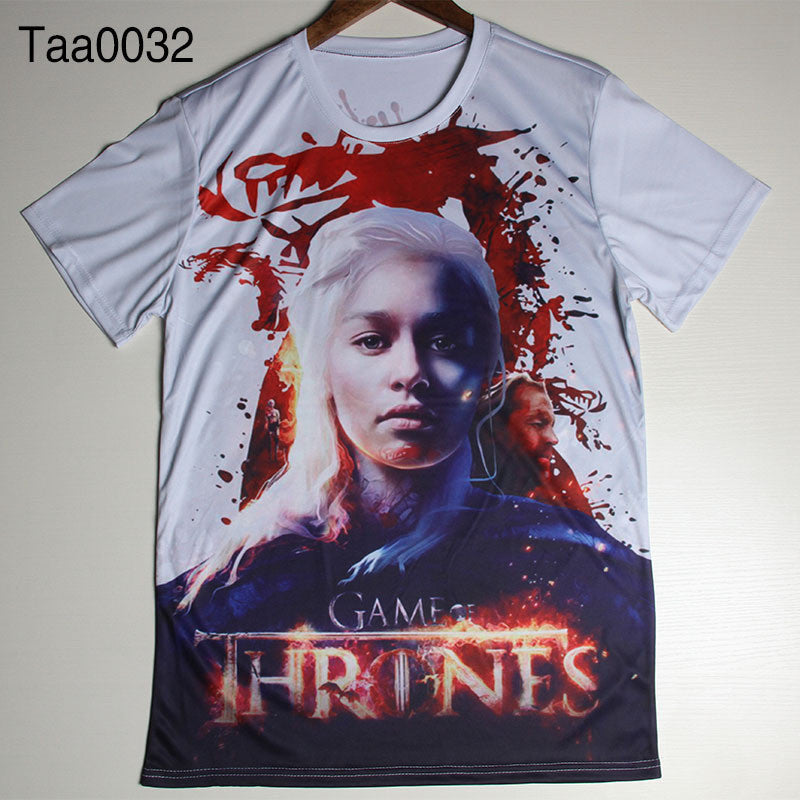 Game Of Thrones Danys Targaryen GOT Logo Allover Print Tshirt - TshirtNow.net