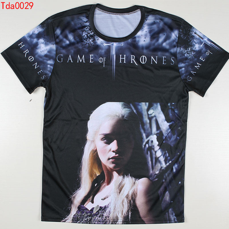Game Of Thrones Danys Targaryen Iron Throne Allover Print Tshirt - TshirtNow.net