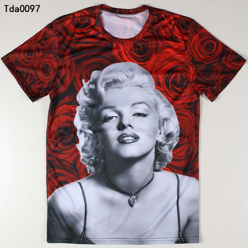 Marilyn Monroe Roses Allover 3D Print Tshirt - TshirtNow.net - 2