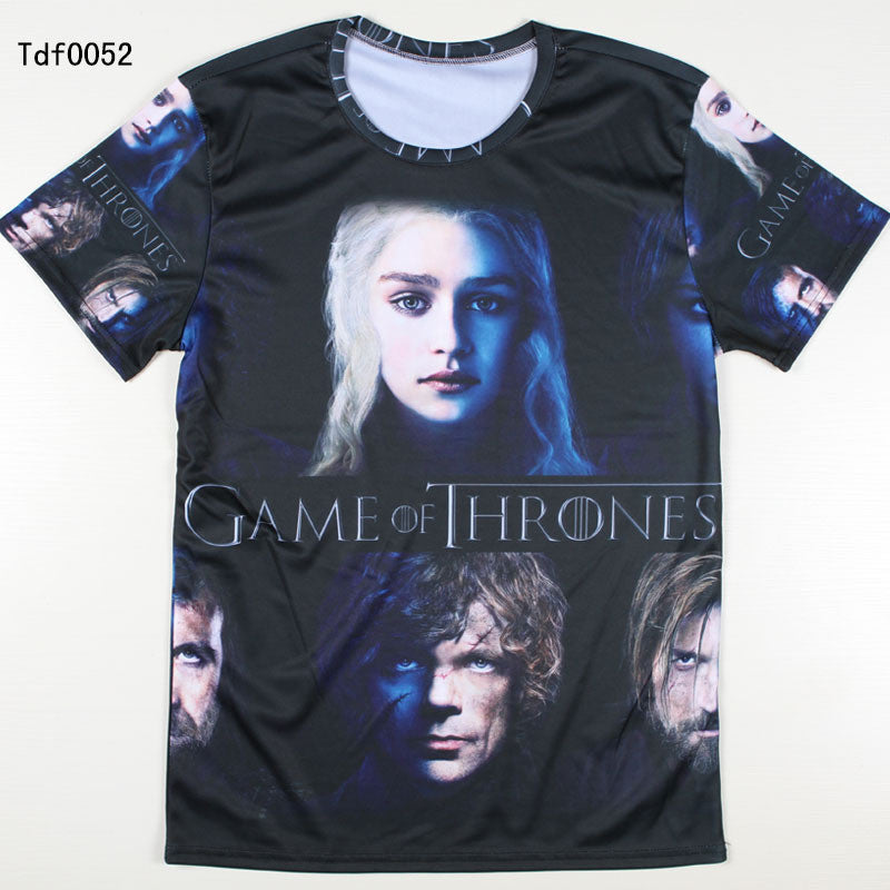 Game Of Thrones Faces Allover 3D Print Tshirt - TshirtNow.net - 3