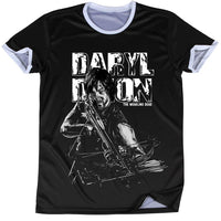 Thumbnail for The Walking Dead 3D Oversize Print Rick and Daryl Ringer Tshirts - TshirtNow.net - 6