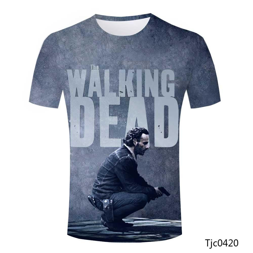 The Walking Dead Allover 3D Print Rick with Pistol Tshirt - TshirtNow.net - 4