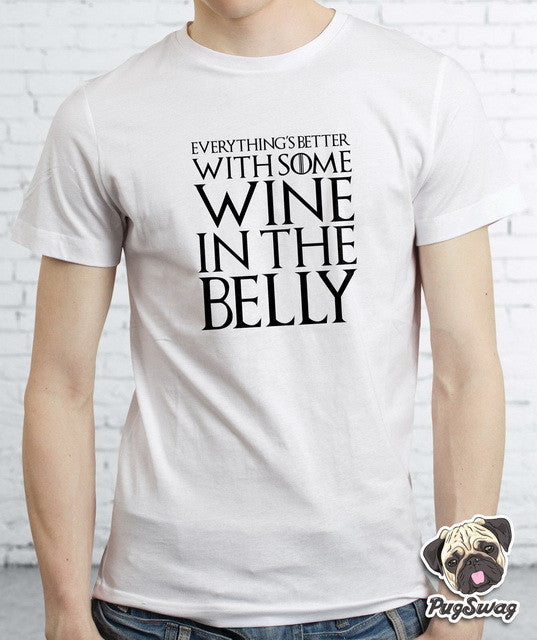 Game Of Thrones Everything's Better With Some Wine In The Belly Tshirt - TshirtNow.net - 4