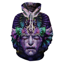 Thumbnail for Mandala Contemplation Face Allover 3D Print Hoodie