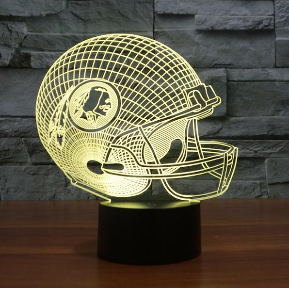 NFL WASHINGTON REDSKINS 3D LED LIGHT LAMP