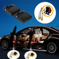 Thumbnail for 2 NFL WASHINGTON REDSKINS WIRELESS LED CAR DOOR PROJECTORS