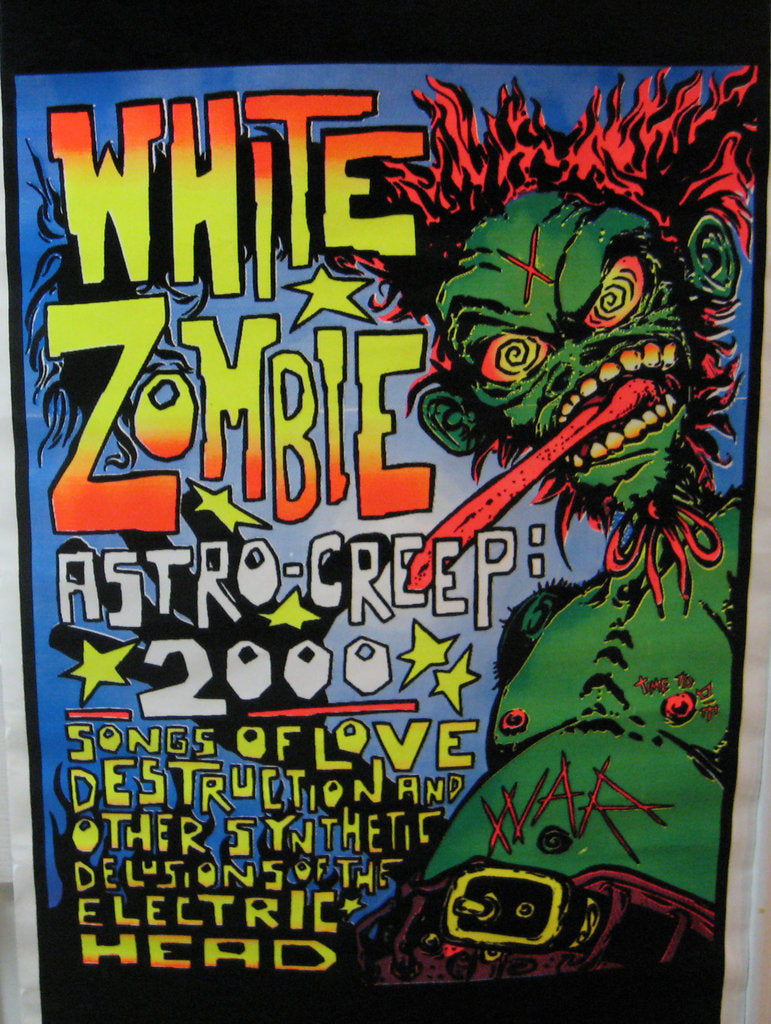 White Zombie Rob Zombie Astro Creep 2000 Felt GlowsintheDark Poster - TshirtNow.net